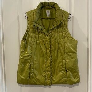 Izod Olive Green Women's Puffer Vest size XL